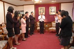 ผู้อำนวยการศูนย์ฯ พร้อมพนักงาน เข้าเยี่ยมคารวะและสวัสดีปีใหม่ อธิการบดี มหาวิทยาลัยเชียงใหม่