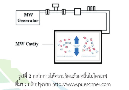 กลไกการให้ความร้อนด้วยคลื่นไมโครเวฟ